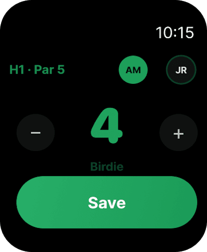 Foremates Apple Watch score entry